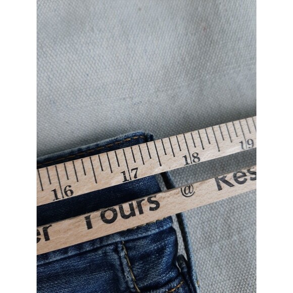 Levis 527 Jeans Mens 34 35x32 Boot Distressed Thrashed Mid Rise Cowboy Western - Picture 14 of 16